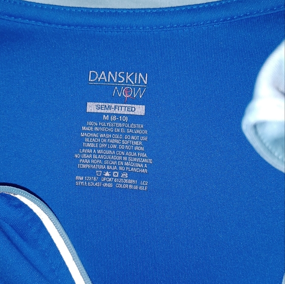 Danskin Now Women's Blue Quarter-Zip Top Pullover - Picture 2 of 4